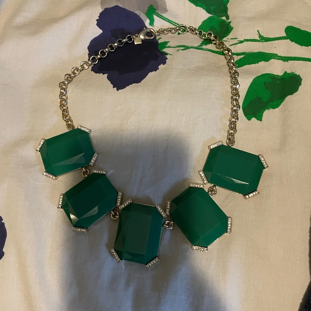Jcrew green necklace